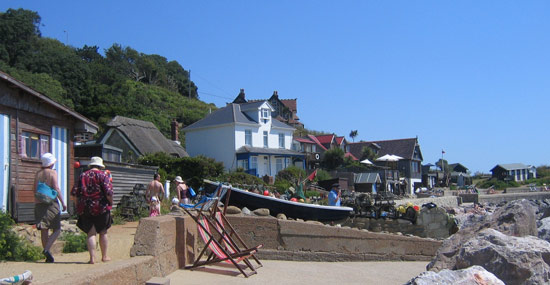 This photo was taken in Steephill Cove which is a lovely place to spend a day. There are about 15 houses, a cafe and a seafood restaurant here. It is a short walk from Westgate Cottage through the botanical gardens and as the nearest road is a quarter of a mile away, it is incredibly peaceful and quiet.
