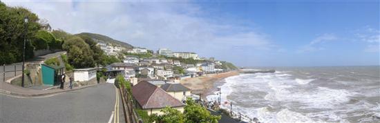 View of Ventnor bay, Isle of Wight from half way up the hill